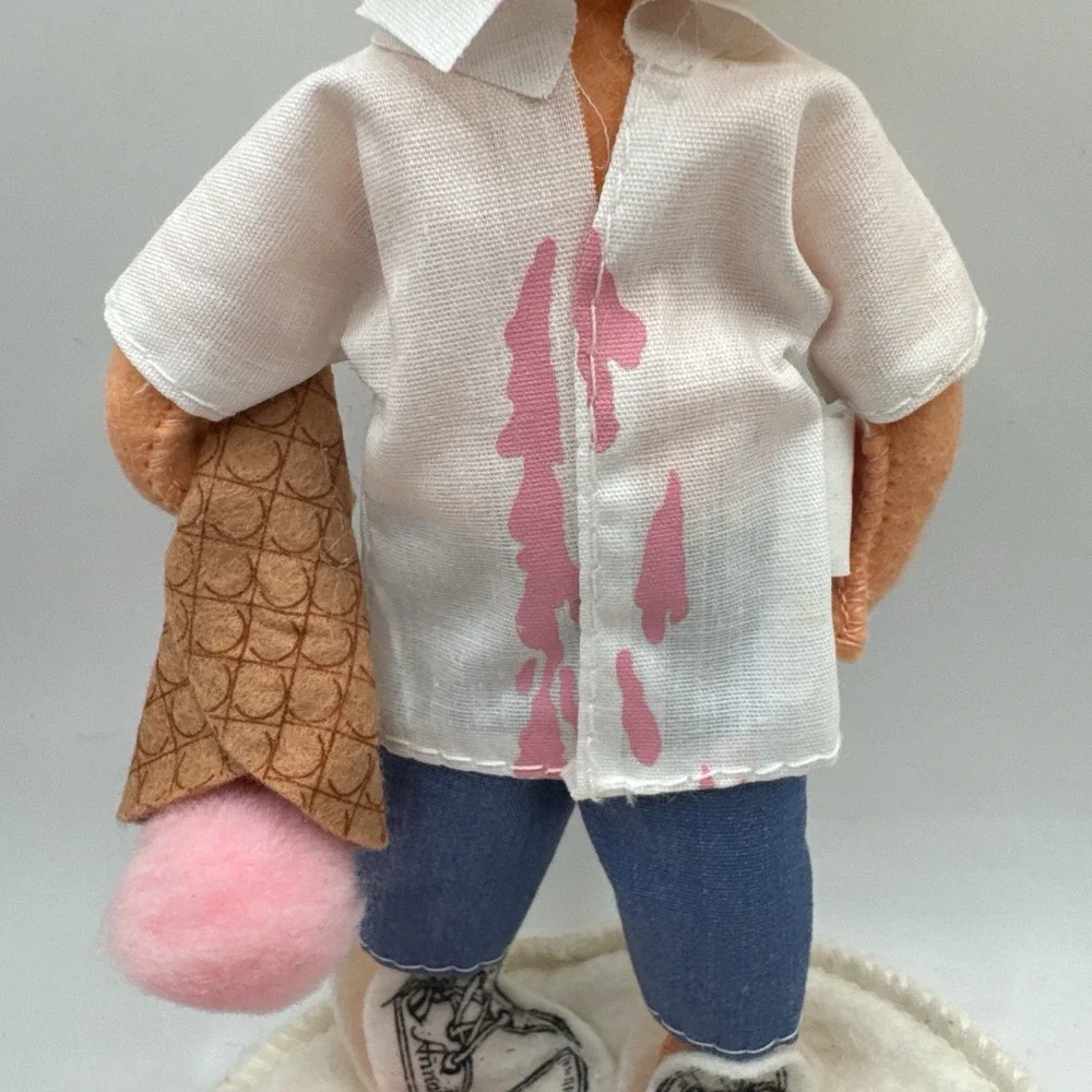 Vintage Annalee Doll Society Ice Cream Kid 10th Anniversary Edition Logo Kid '93